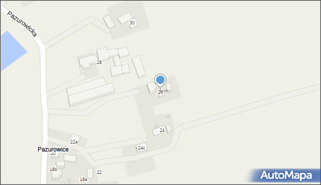 Brzeźce, Pazurowicka, 26, mapa Brzeźce