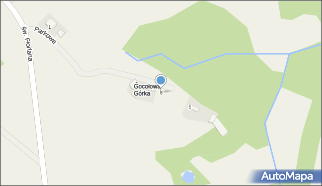 Bucze, Parkowa, 6, mapa Bucze