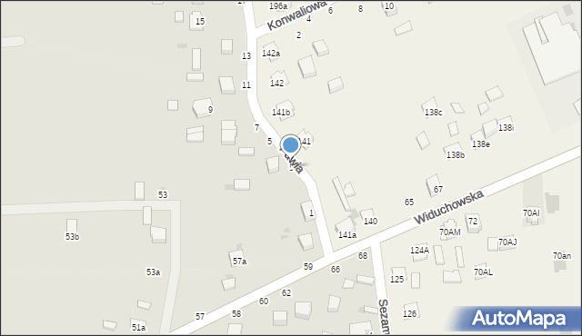 Busko-Zdrój, Pawia, 3, mapa Busko-Zdrój