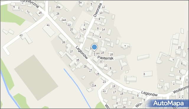 Bydlin, Pasternik, 1, mapa Bydlin