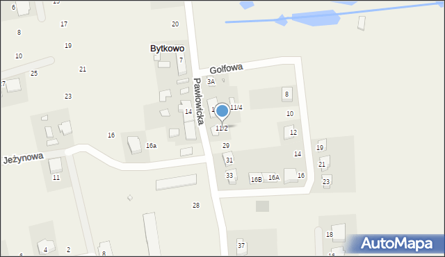 Bytkowo, Pawłowicka, 11/2, mapa Bytkowo