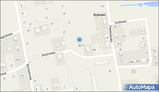 Bytkowo, Pawłowicka, 16, mapa Bytkowo