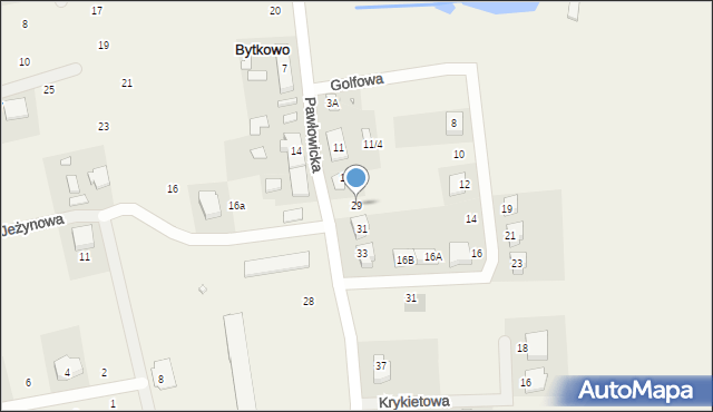 Bytkowo, Pawłowicka, 29, mapa Bytkowo
