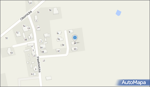 Bytkowo, Pawłowicka, 9F, mapa Bytkowo