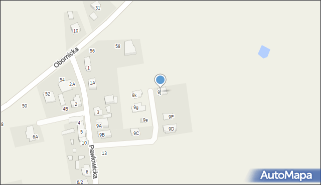 Bytkowo, Pawłowicka, 9j, mapa Bytkowo
