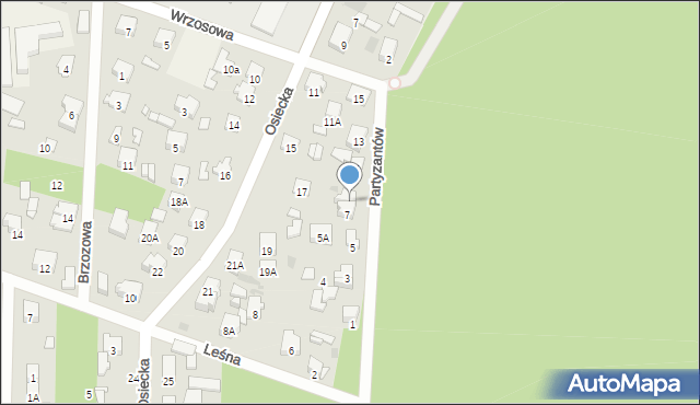 Celestynów, Partyzantów, 9, mapa Celestynów