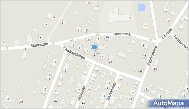 Chocz, Pawłowskiego, 2, mapa Chocz