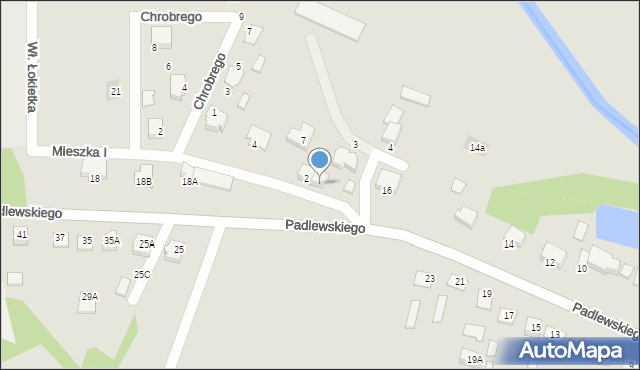 Chorzele, Padlewskiego Zygmunta, gen., 20, mapa Chorzele