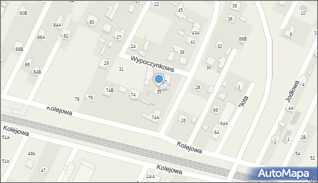 Chotomów, Partyzantów, 35, mapa Chotomów