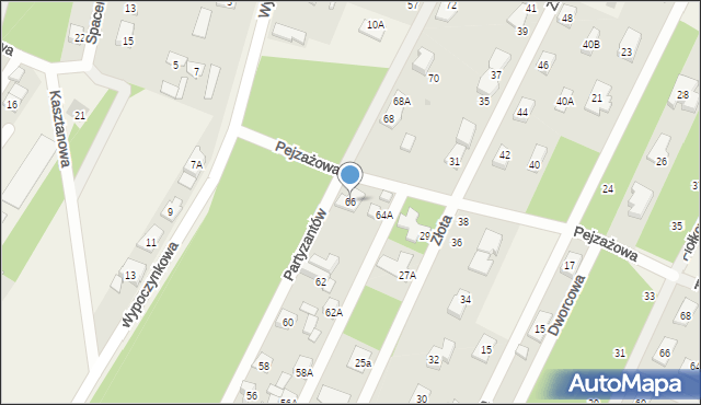 Chotomów, Partyzantów, 66, mapa Chotomów