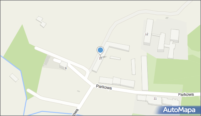 Chroberz, Parkowa, 10, mapa Chroberz