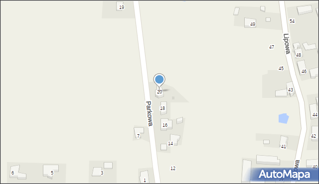 Chwalęcice, Parkowa, 20, mapa Chwalęcice