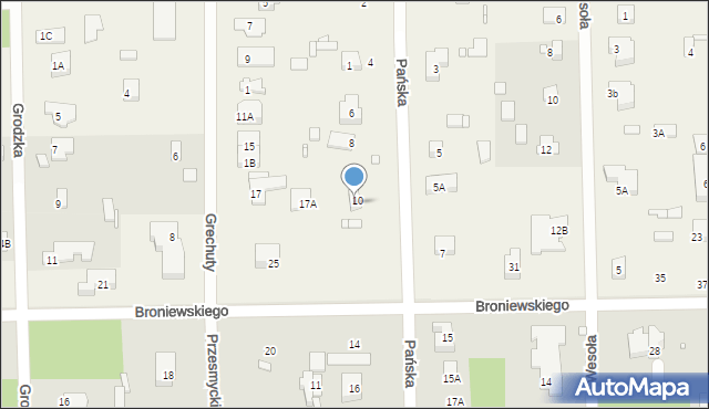 Chylice, Pańska, 2A, mapa Chylice