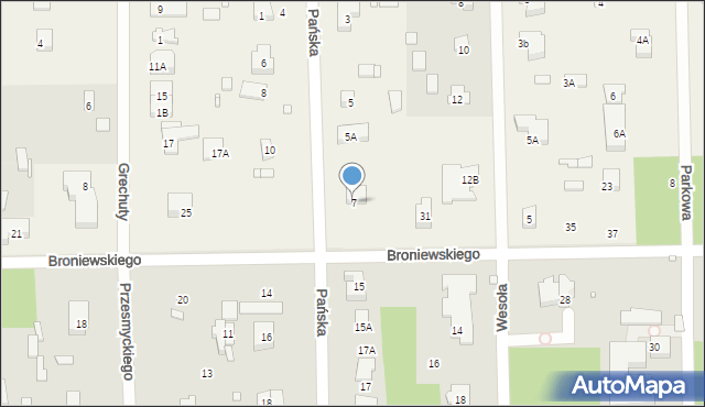 Chylice, Pańska, 7, mapa Chylice