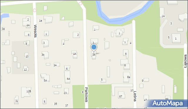 Chylice, Parkowa, 3A, mapa Chylice