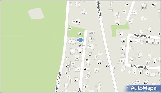 Ciechanów, Patriotów, 13, mapa Ciechanów