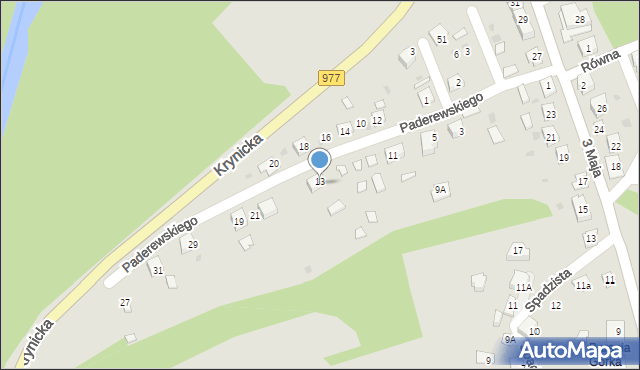 Ciężkowice, Paderewskiego Ignacego Jana, 15, mapa Ciężkowice