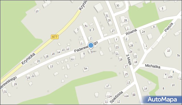 Ciężkowice, Paderewskiego Ignacego Jana, 7, mapa Ciężkowice