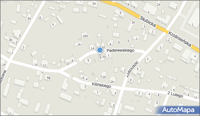 Cybinka, Paderewskiego Ignacego Jana, 3, mapa Cybinka