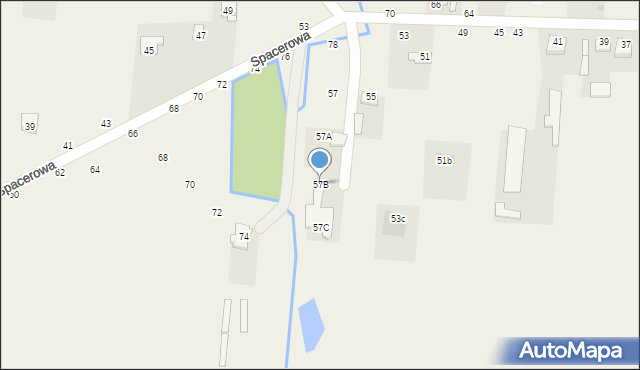 Cybulice, Partyzantów, 57B, mapa Cybulice