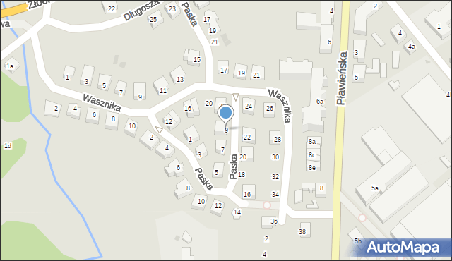 Czaplinek, Paska Jana Chryzostoma, 9, mapa Czaplinek
