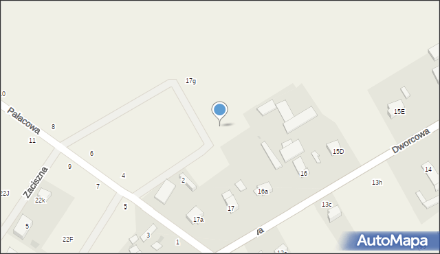 Czarnówko, Pałacowa, 17e, mapa Czarnówko