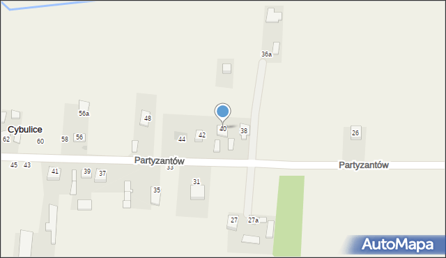 Czeczotki, Partyzantów, 40, mapa Czeczotki