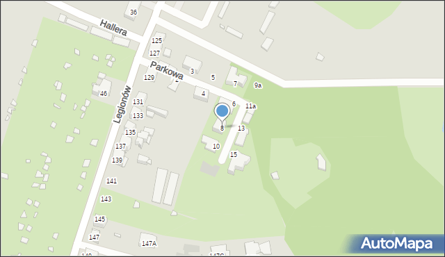 Czeladź, Parkowa, 8, mapa Czeladź