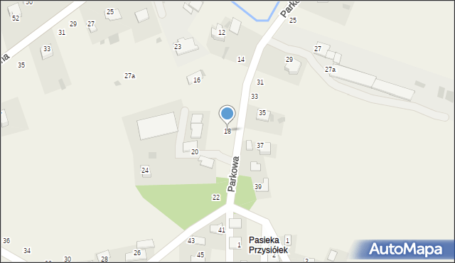 Czernichów, Parkowa, 18, mapa Czernichów