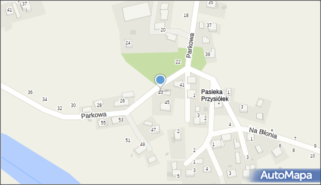 Czernichów, Parkowa, 43, mapa Czernichów