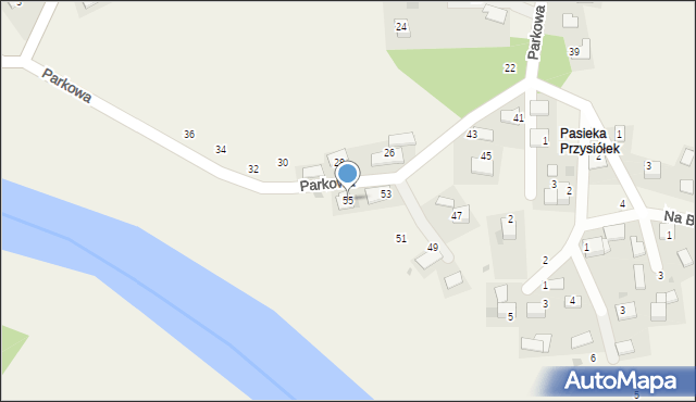 Czernichów, Parkowa, 55, mapa Czernichów