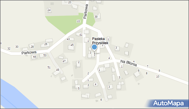 Czernichów, Pasieka, 2, mapa Czernichów