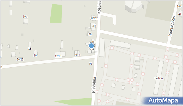 Częstochowa, Paderewskiego Ignacego Jana, 2, mapa Częstochowy