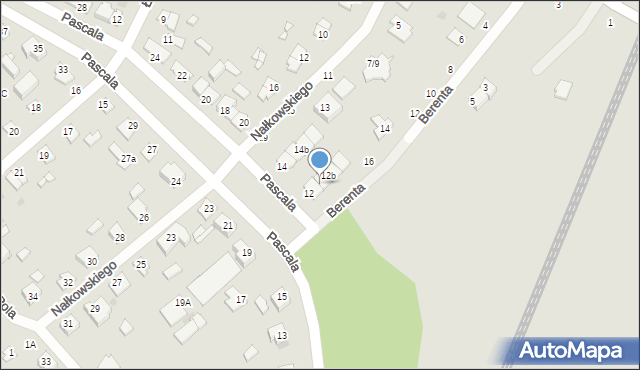 Częstochowa, Pascala Blaise'a, 12a, mapa Częstochowy