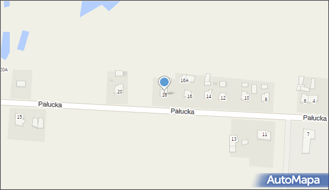 Dąbrowa, Pałucka, 18, mapa Dąbrowa