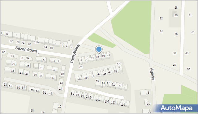 Dębogórze, Paprykowa, 17, mapa Dębogórze