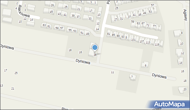 Dębogórze, Paprykowa, 18, mapa Dębogórze