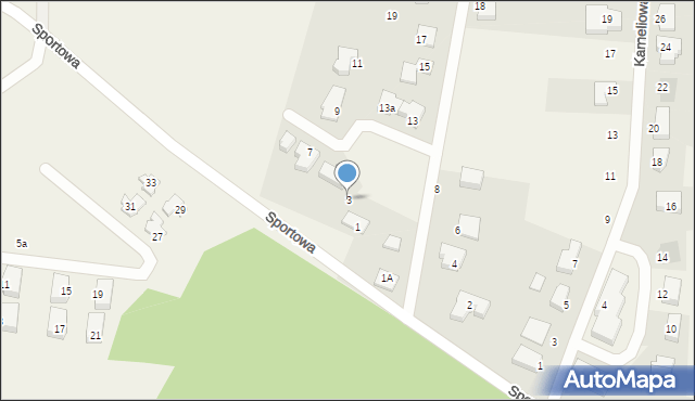 Dobra, Paproci, 3, mapa Dobra