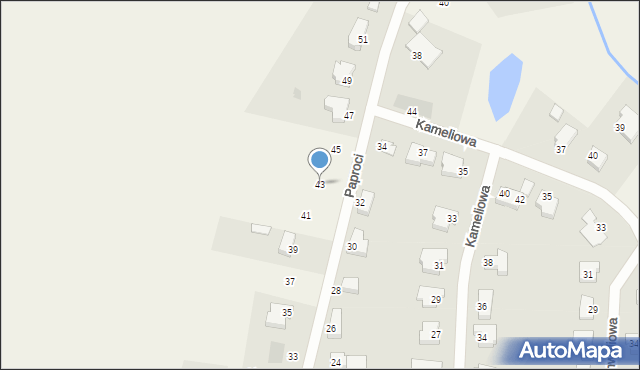 Dobra, Paproci, 43, mapa Dobra