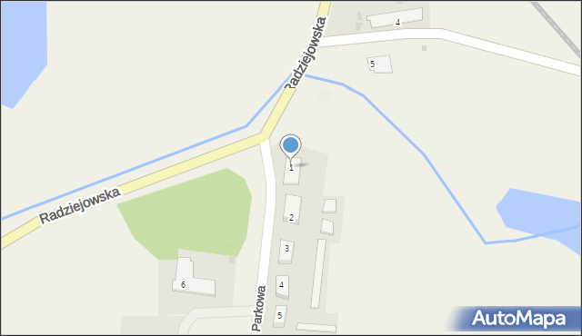 Dobre, Parkowa, 1, mapa Dobre