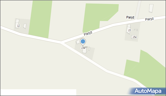 Domaradz, Paryż, 13a, mapa Domaradz