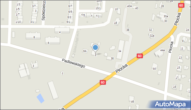 Drobin, Padlewskiego Zygmunta, gen., 2, mapa Drobin