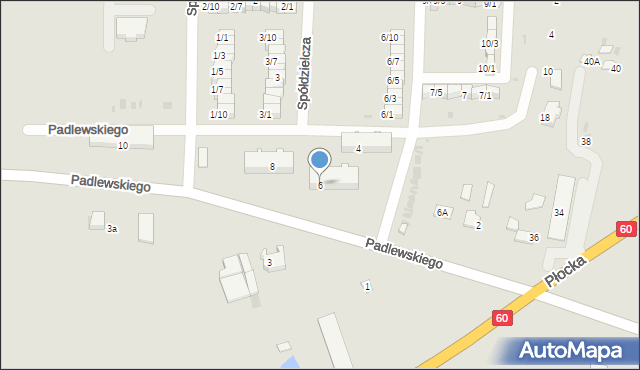 Drobin, Padlewskiego Zygmunta, gen., 6, mapa Drobin