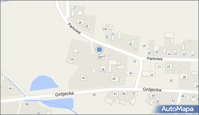 Drwalew, Parkowa, 22A, mapa Drwalew