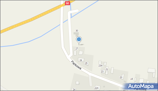 Drwalew, Parkowa, 28, mapa Drwalew