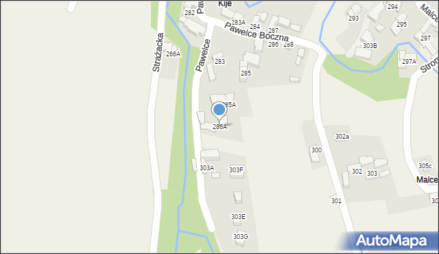 Dzianisz, Pawelce, 13, mapa Dzianisz