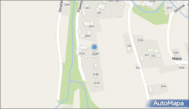 Dzianisz, Pawelce, 17, mapa Dzianisz