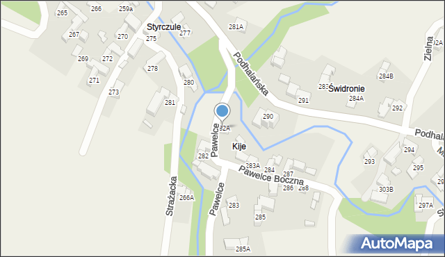 Dzianisz, Pawelce, 5, mapa Dzianisz