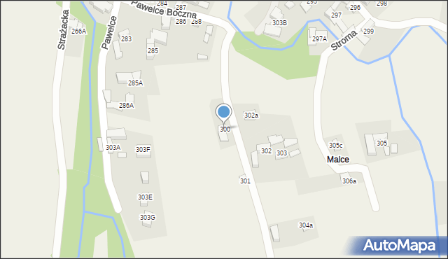 Dzianisz, Pawelce Boczna, 10, mapa Dzianisz