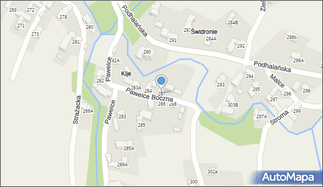 Dzianisz, Pawelce Boczna, 5, mapa Dzianisz